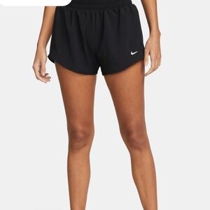 Black Women's Dri-FIT Mid-Rise 3" Brief-Lined Shorts